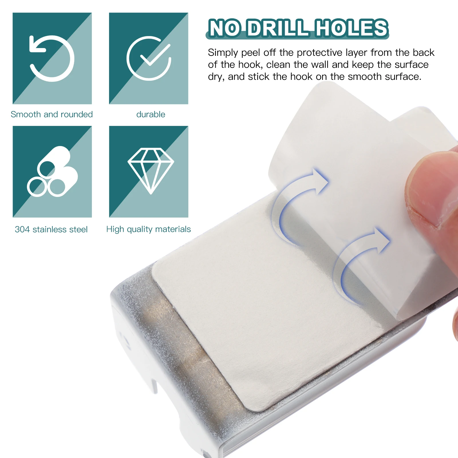 

2 Pcs Stainless Steel Wall Mounted Cup Holder Toothbrush Rack Bathroom Storage ganizer Rust Resistant No Drill Easy