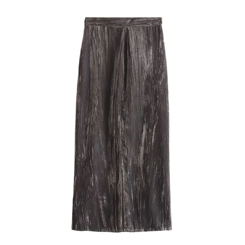 Samt-Irt- und Rock-Set für Damen, Faion, Herbstkollektion, ort Länge, hohe Taille, europäisches SLE-Long-S Sve-Top