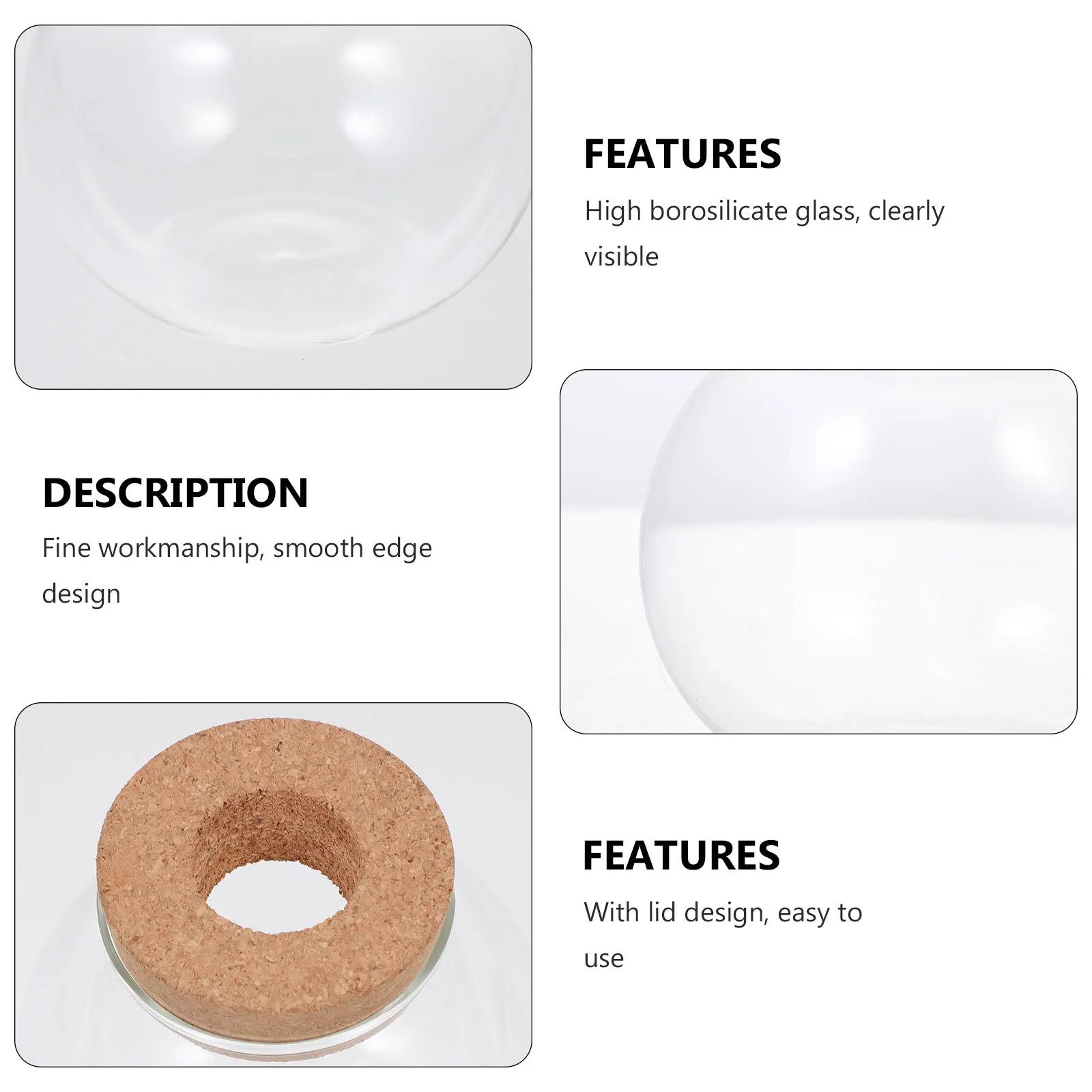 

Small Glass Fish Tank Micro Landscaping Bottle Decorative Desktop Terrarium Moss Plant Container Home Glass Planter Bottle