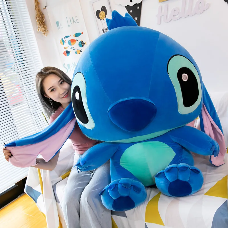 Kawaii Stitch Plush Toy Cute Filled Doll Large Stuffed Animal for Kids Birthday Gift for Girls