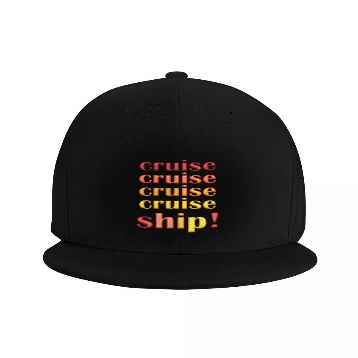 Funny Cruise Cruise Cruise SHIP! Design Baseball Cap Rave foam party Hat Ladies Men's