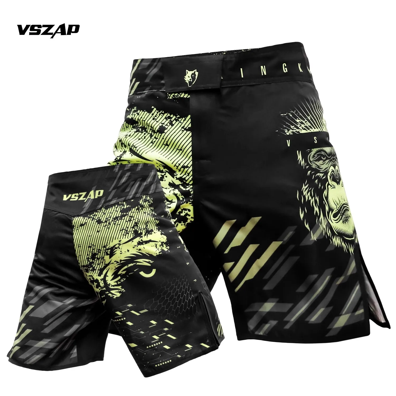 VSZAP-Integrated Vertical Fighting Shorts, MMA Training Shorts, Taekwondo Fitness, Jujitsu, Muay Thai, Quick Dry Pants