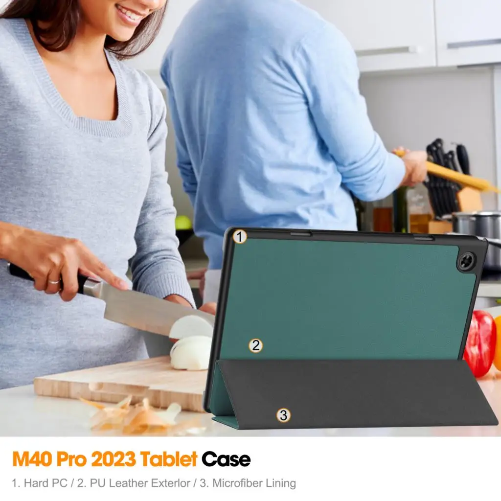 حافظة لهاتف Teclast M40 Pro Plus P30s P40HD T50 حافظة فليب ستاند ذكية فوليو تابلت لـ Teclast M40 Plus P20s P20 HD P40HD T50 غطاء للأطفال