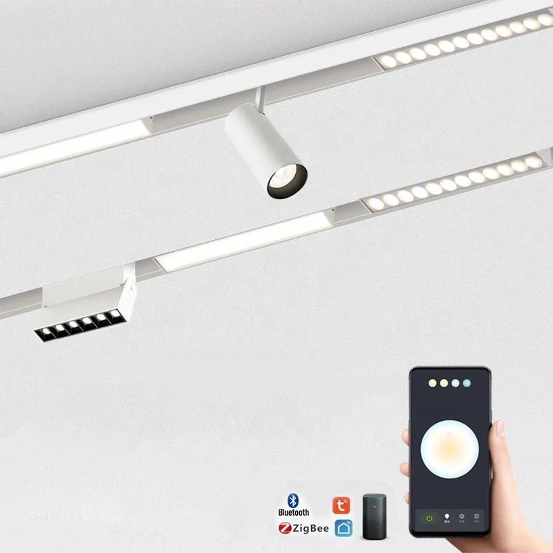 

20W Track Spotlight LED Tuya ZigBee BT Track Lamps Smart Magnet Track Light Rail Light