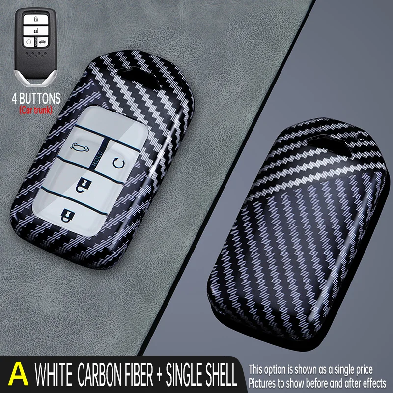 ABS Car Key Cover Remote Keyless Holder Shell for HONDA CIVIC 11th Gen VE-1 Accord 2022 Case Key Keychain Protection Set