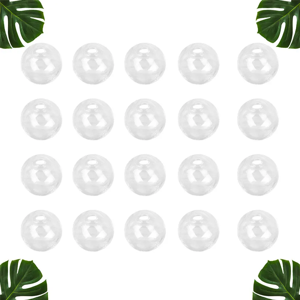 

100 шт. 16 мм стеклянный шар с отверстием DIY ювелирный декор тонкой работы стеклянный аксессуар для косплея костюм уникальное создание очарования