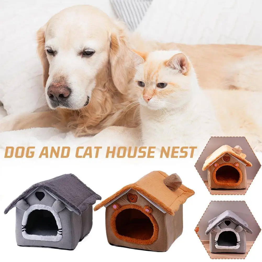 Cat And Dog House Winter Warm Thickened Pet Warm House Unive