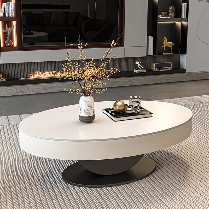 Space Saving Standing Coffee Table Nordic Decoration Living Room Designer Side Table Center Meubles Lounge Suite Furniture image 2