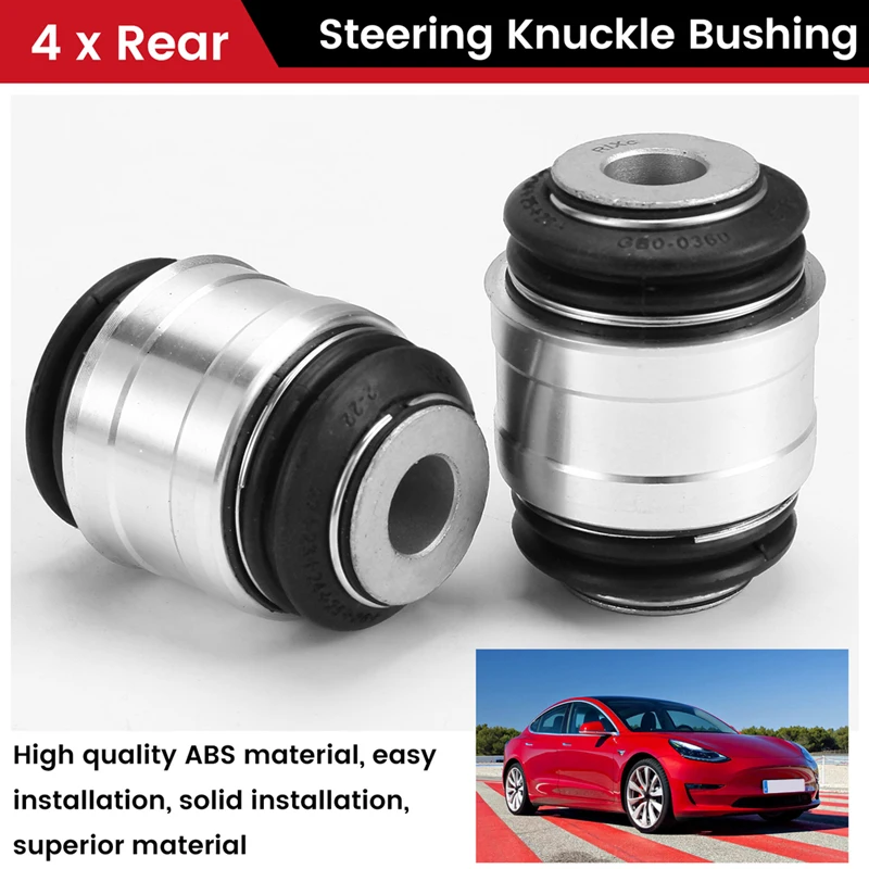 4 PCS Rear Steering Knuckle Bushing 1188412-01-E For Tesla Model 3/Y Tesla Parts