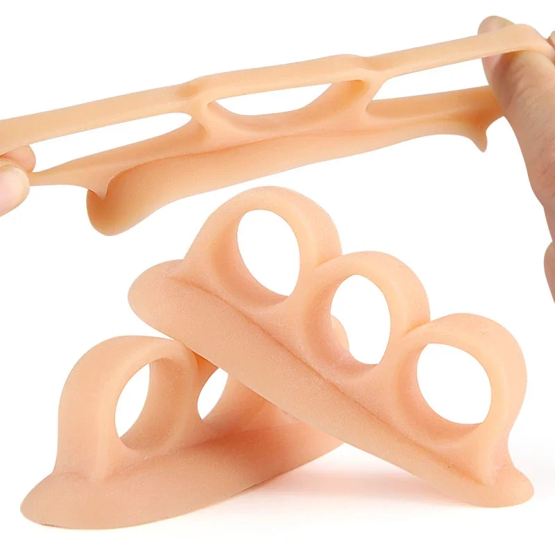 2 stück = 1 paar Silikon Splitter Fußpflege Gel Hammer Zehen Unterstützung Pads Bunion Teller Corrector Orthopädische Versorgung Separatoren – Detail 7