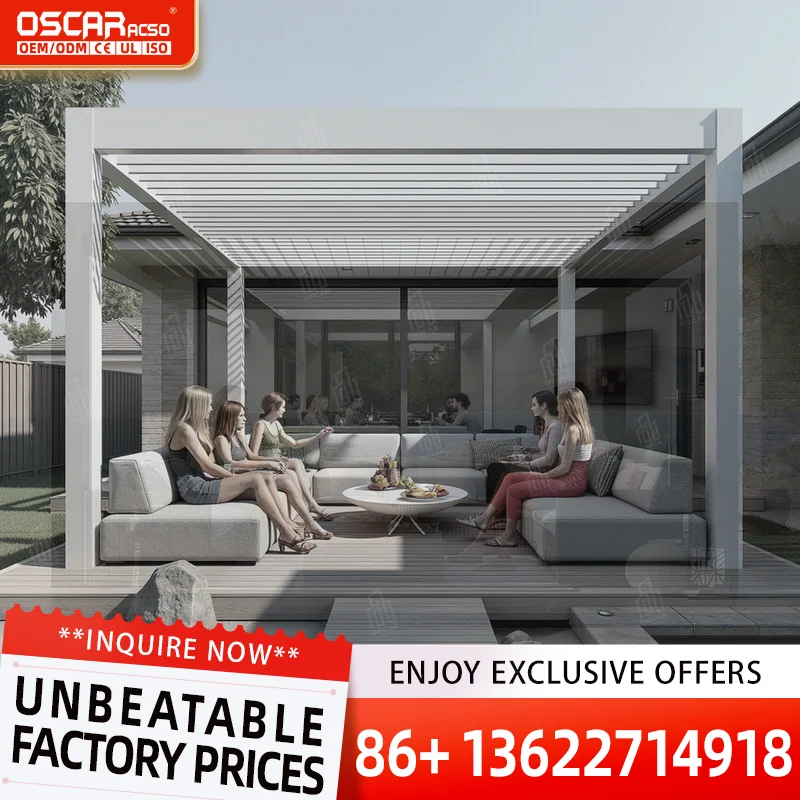 Custom Modern Prefab Aluminum Alloy Sunroom Conservatory for Villa Outdoor Living Space Weatherproof Solarium 1Year Warranty per