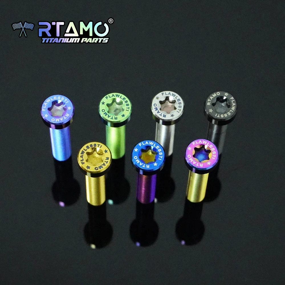 RTAMO Gr5 Titanium Bolt M6/M8X15/20/25/30/35/40mm Highstrength Screw for Bike Motorcycle Car Modification