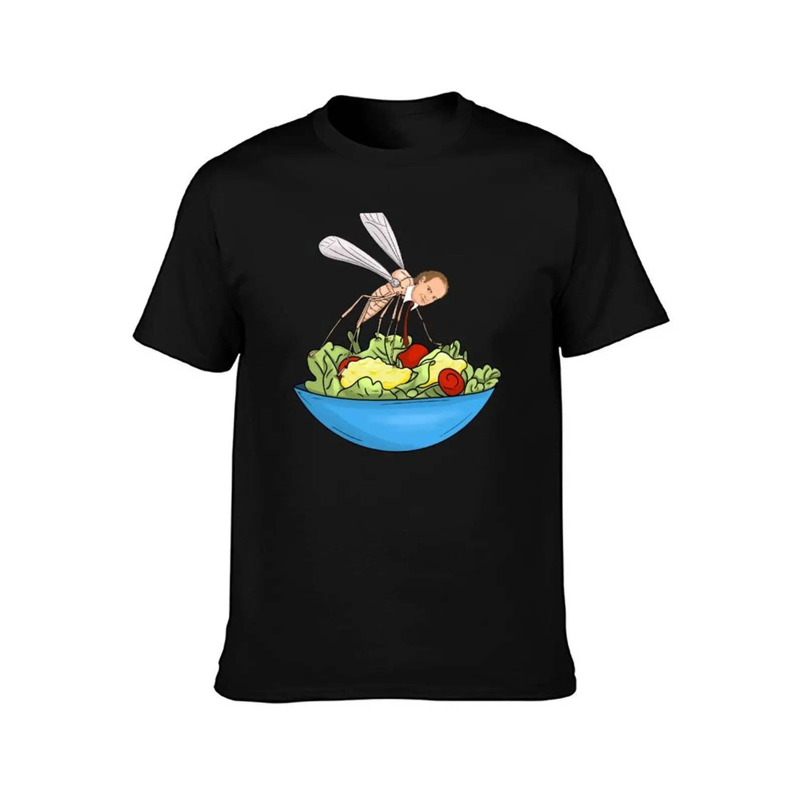 Frasier Crane Fly on Tossed Salad and Scrambled Egg T-Shirt, Summer Casual Cotton Tee, Oversized Streetwear Tops, 100% Cotton