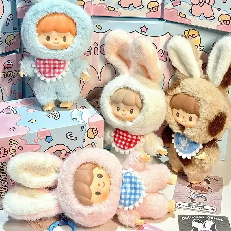 

Cute Delicious Bunny Series Vinyl Plush Doll Blind Box Surprise Mystery Box Action Figure Collecti Model Desk Ornaments Kawaii G