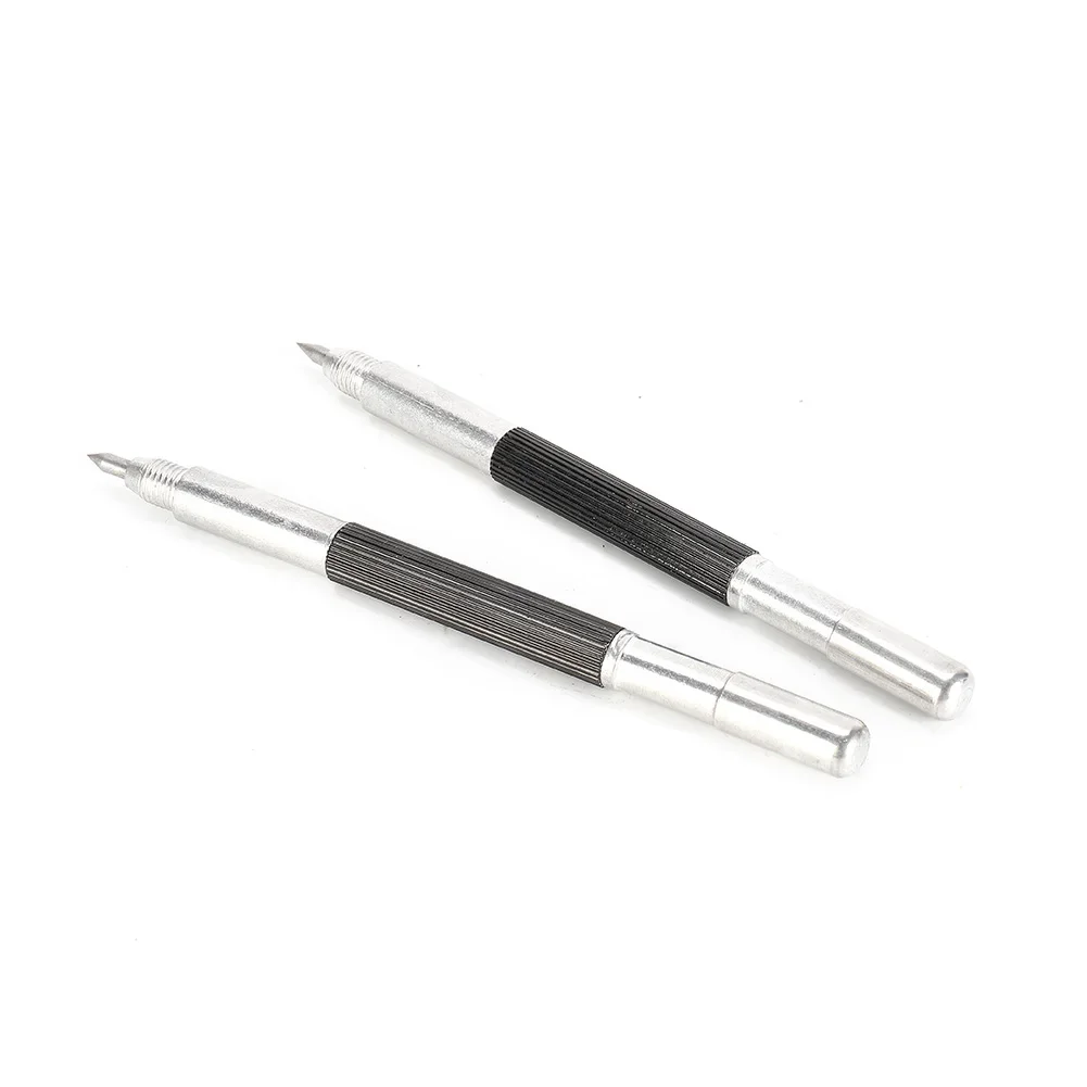 

2xDouble Ended Tungsten Carbide Scribing Pen Tip Steel Scriber Scribe Marker Metal Lettering Pen Hand Operated Tools