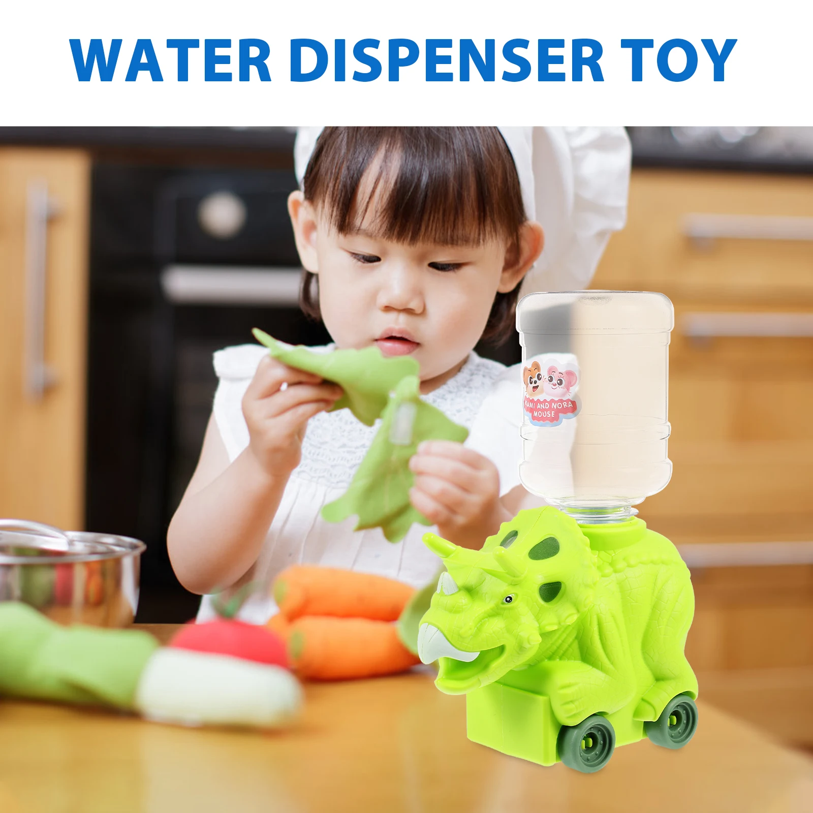 

Mini Dinosaur Water Dispenser Cute Toy Taste Kids Plastic Toys Tiny Child Fountain