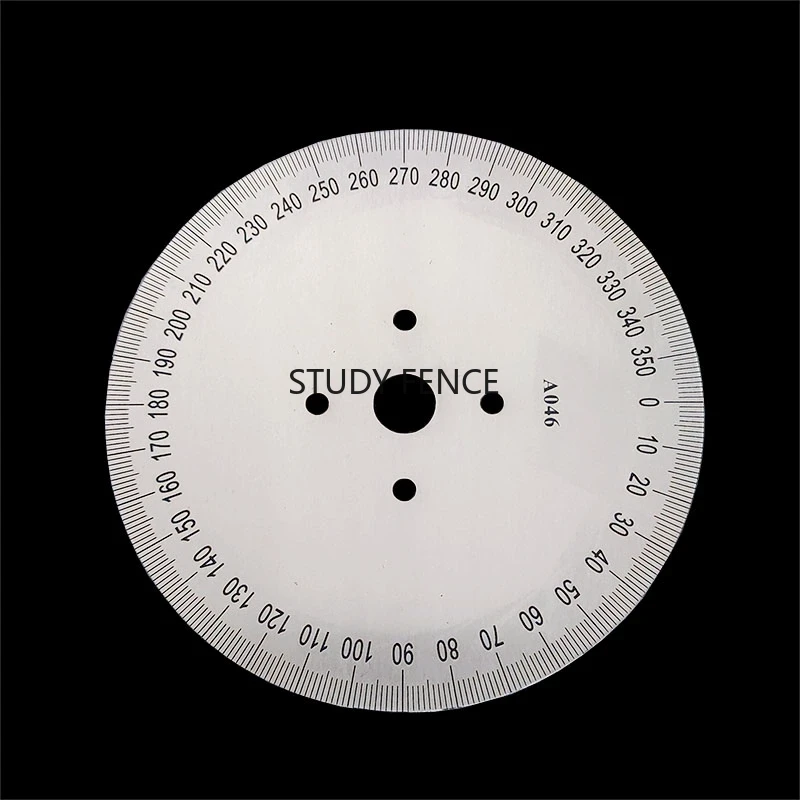 Angle Measuring Disc 120 * 12 * 2mm Dial Identification Dial Circular Protractor Household Hardware Accessories Gauging Tools