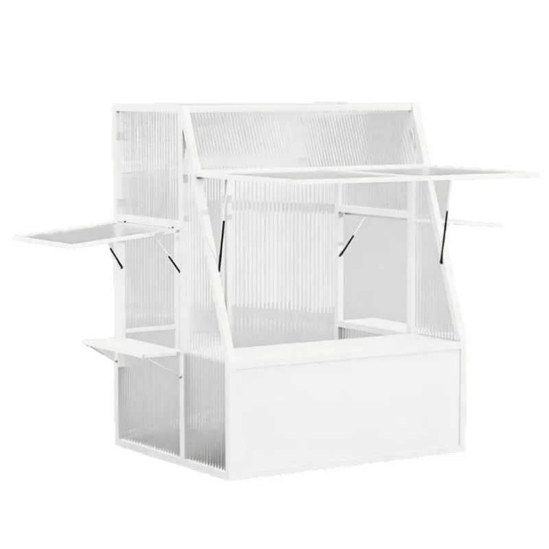 Internet celebrity wrought iron stall, outdoor dessert milk tea display stand, night market stall snack food