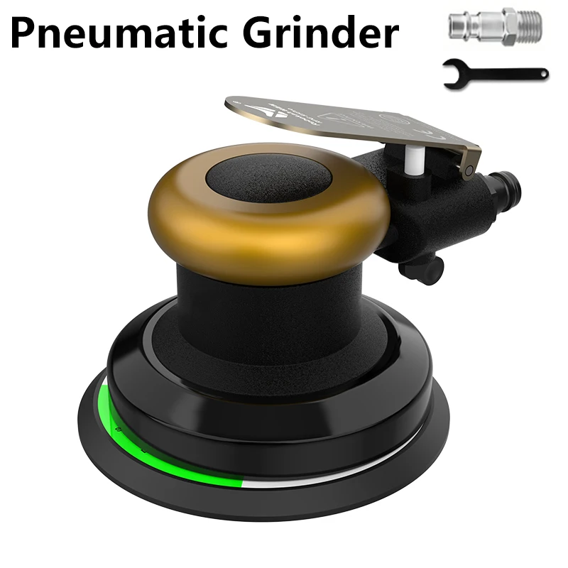 AOCKE R5Pro 5inch Pneumatic Orbital Sander Air Polisher 125mm Air Vacuuming Eccentric 5mm Grinding Machine EU Connector