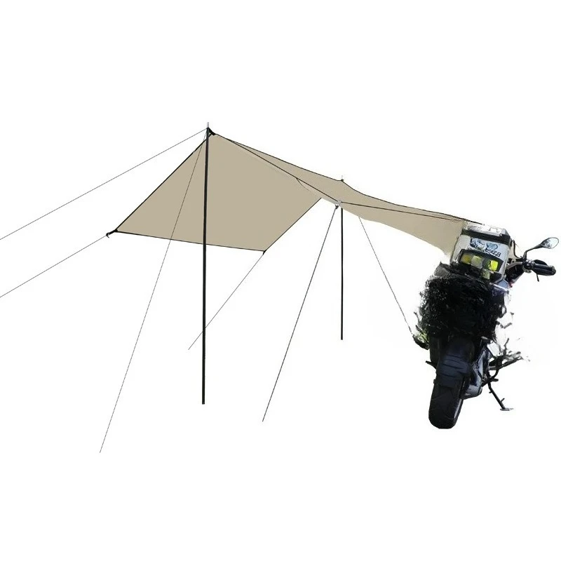 

Motorcycle side tent outdoor rear awning light portable simple canopy camping