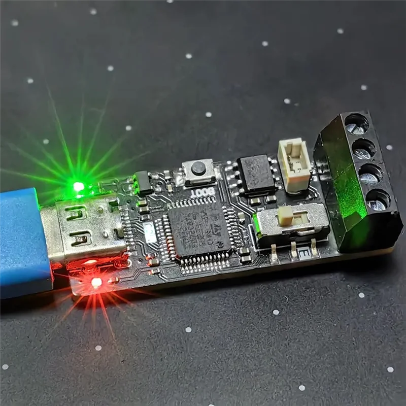 -B48C USB Ke Modul CAN Canable PCAN Debugger CAN Bus Debugging Alat untuk Linux Win10 11 TYPE-C Debug Perangkat Lunak Komunikasi