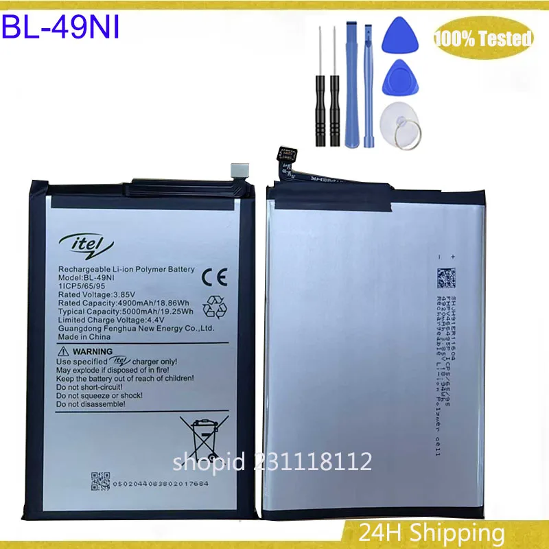 

new 5000mAh original for Itel BL-49Ni 4900mah battery Smart Watch Battery Bateria