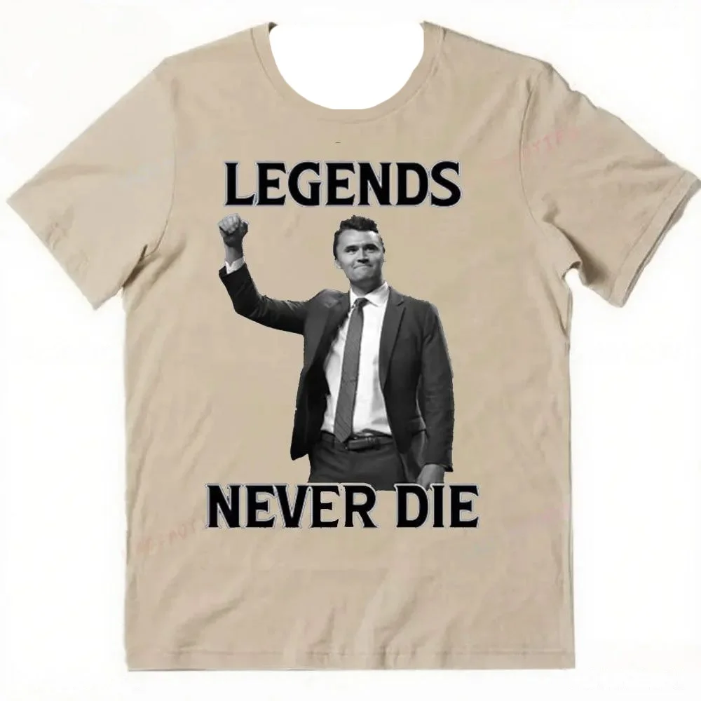 2025 Legends Never Die Charlie Kirk T Shirt Unisex Women Men T Shirt Short-sleeve  Unisex Streetwear Human Rights Tops