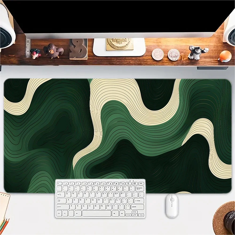 

Fluid Line Design Mouse Pad Large mouse pad, desk pad, anti slip base, washable for office and home use