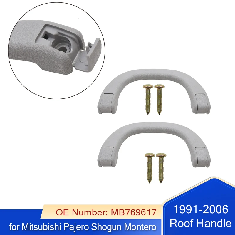 

MB769617 Interior Roof Handle Ceiling Armrest Handrail for Mitsubishi Pajero Shogun Montero V31 V32 V33 V73 V77 1991-2006