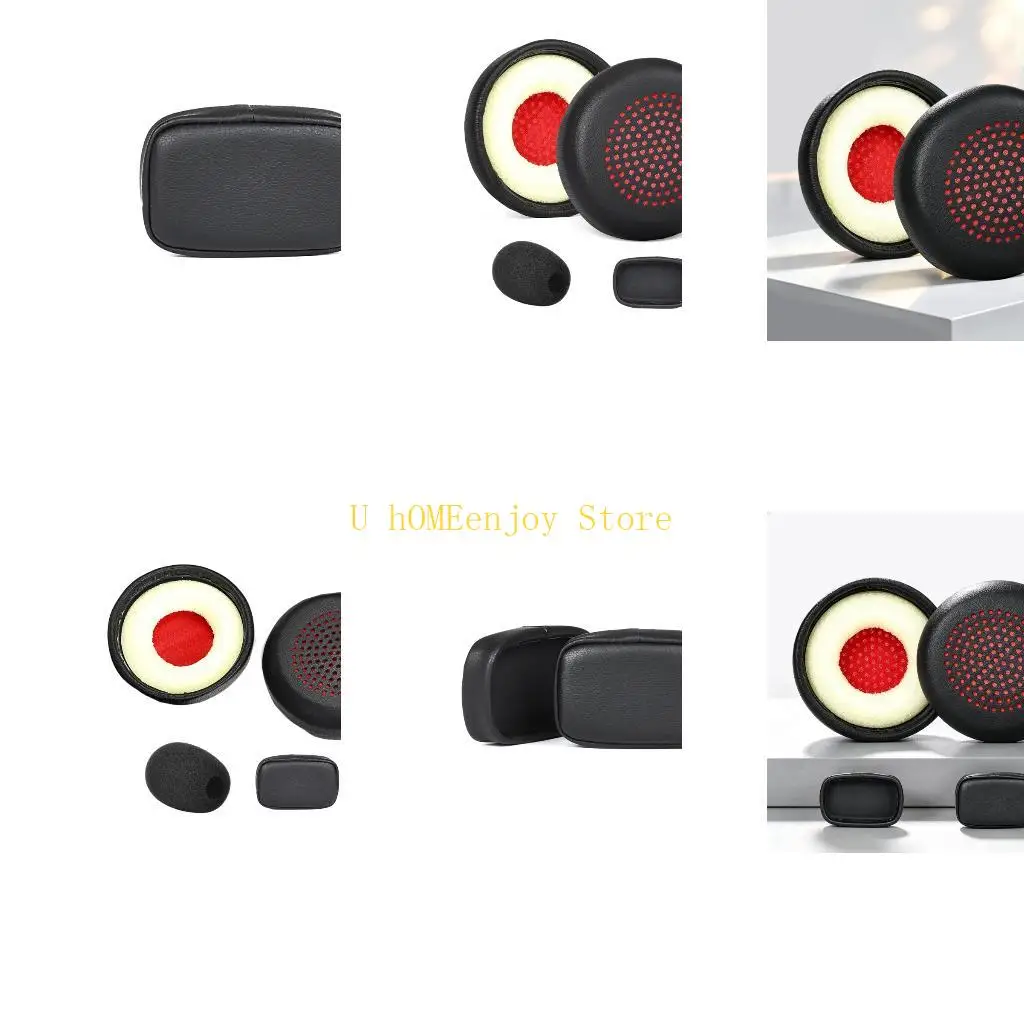 B0KF Perforated Center Headsets Ear Cushions for 8400 8410 8420 8220 8210 8200, Ear Pad Refreshing Set for Daily Office Use