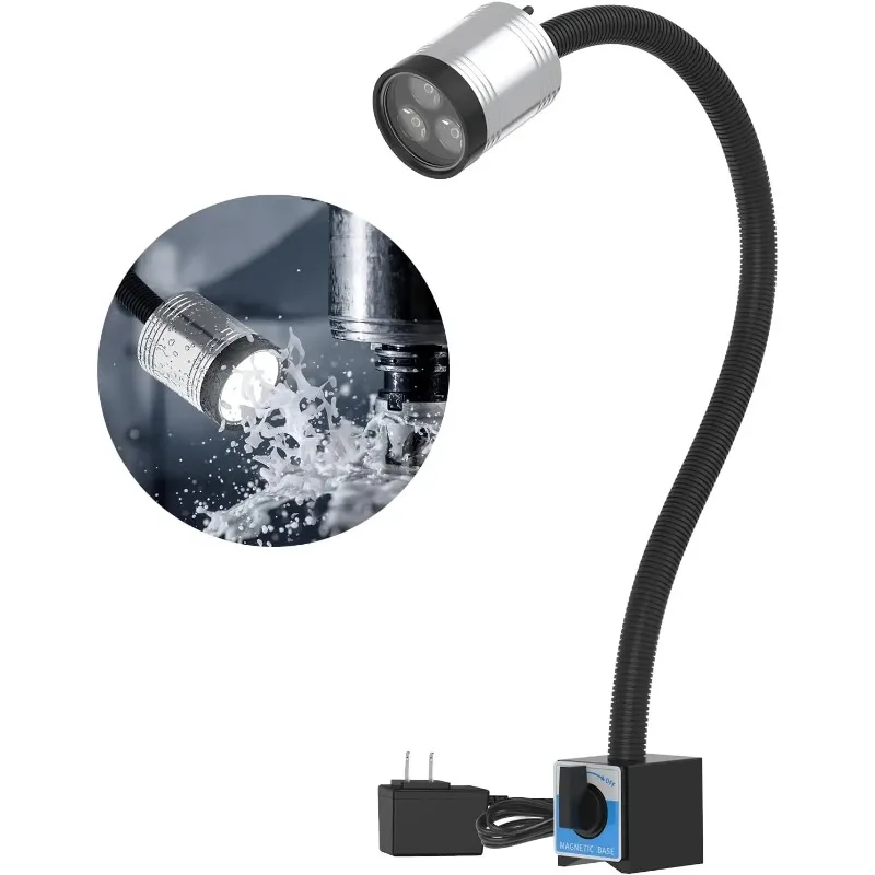 

Fast shipping.Light, Led Machine Light, Magnetic Gooseneck Work Light 900 Lumens 120 Volt IP66 Water Proof Lamp for