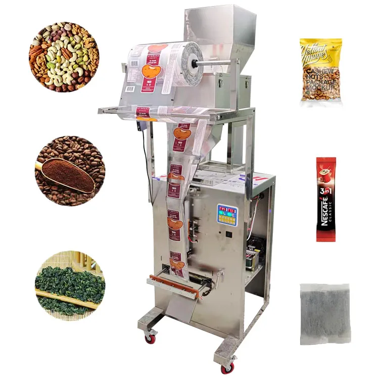 Granule Sugar Automatic Filling Sachet Small Food Nuts Grain Salt Pouch Packing Machine