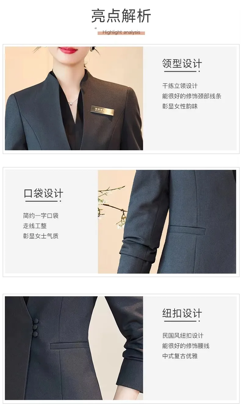 AIyssa professional womens skirt + blazer suit, elegant temperament, unique design,  2025 autumn and winter new style