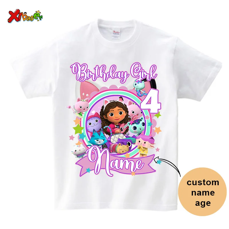 Girls Birthday Tshirt Party Matching Family Outfits TShirts Kids Party Custom Name Clothes Family Look Mom and Daughter Matching