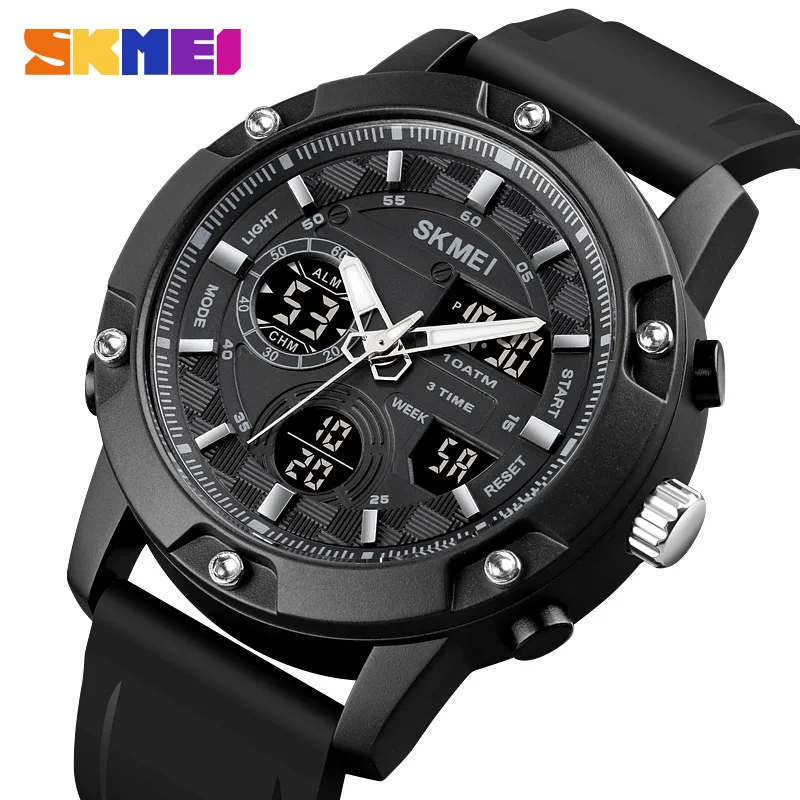 

SKMEI Sport Style Men Digital Watch Shock Military Watches Dual Display Waterproof Army Time Quartz Wristwatch Male Sports Clock