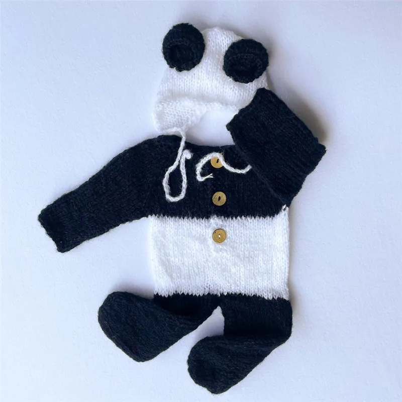 Newborn Photography Props  Baby Photoshoot Outfit Baby Annimal Cosplay Knitted Romper Bodysuit Photography Clothing