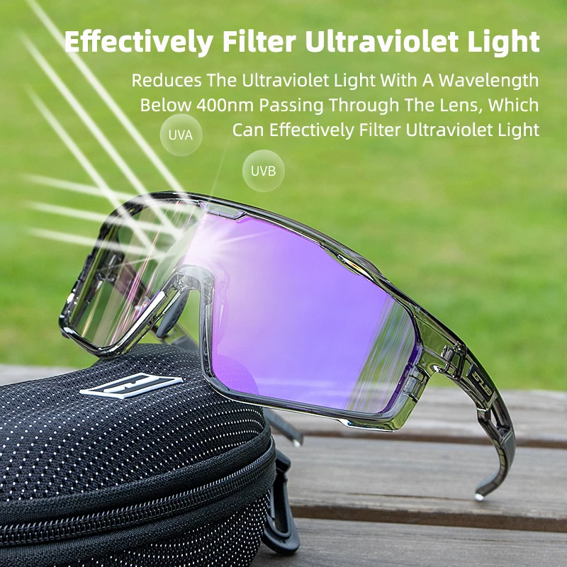 GUB Cycling Photochromic Glasses Professional HD Lens Men Women  Sunglasses Windproof Eyewear MTB Road Bike Goggles