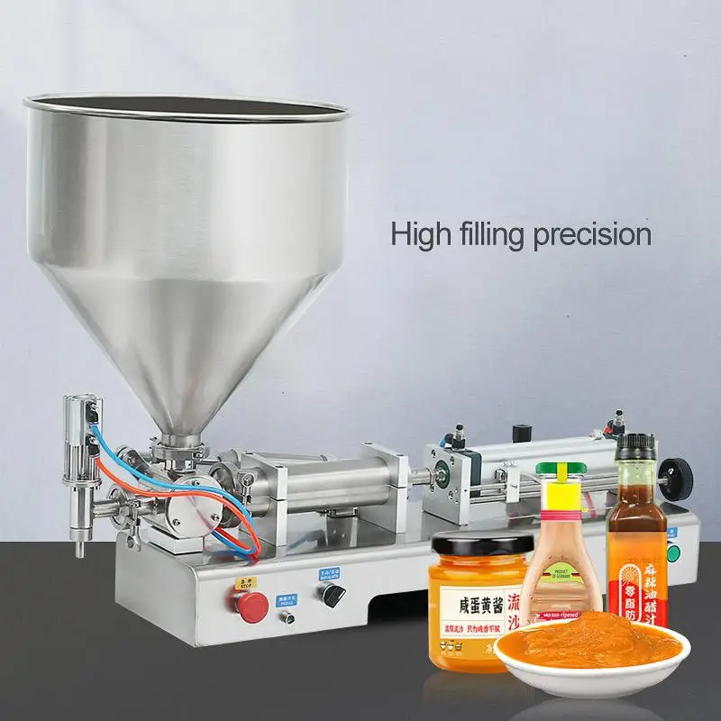 Semi-Automatic Small Liquid Filling Machine Pneumatic Driven Liquor Honey Beverage Sauce Detergent Quantitative Manual Filling