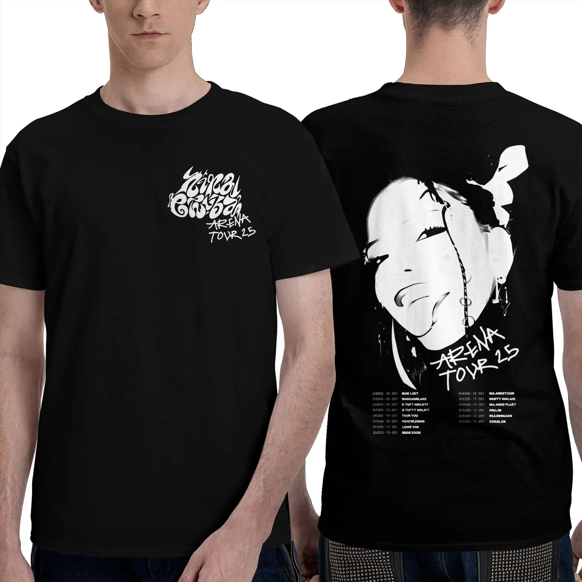 تي شيرت تقليدي المغني نينا تشوبا تي شيرتات قطن ألبوم جديد جولة 2025 الترفيه تي شيرت للرجل الصيف Y2K عادية كم قصير