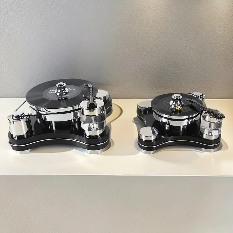 Minimalist Modern Vinyl Record Player Stainless Steel Model Room Hotel Clubhouse Living Room Ornament Decoration Not Player！