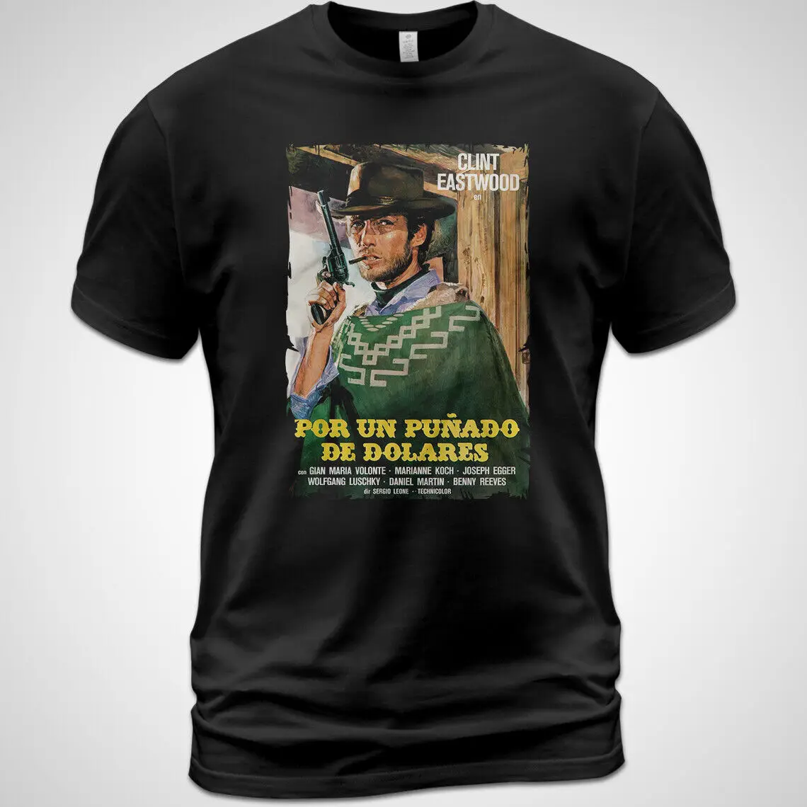 Cotton T Shirt Clint Eastwood Per un pugno di dollari Movie Changeling