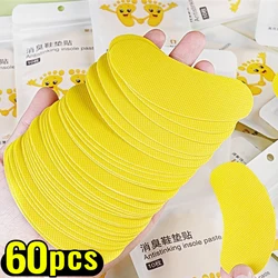 12/60pcs Shoes Odor Remover Deodorant Patch Lemon Athlete's Foot Soothing Insole Stickers Antibacterial Antiperspirant Foot Care