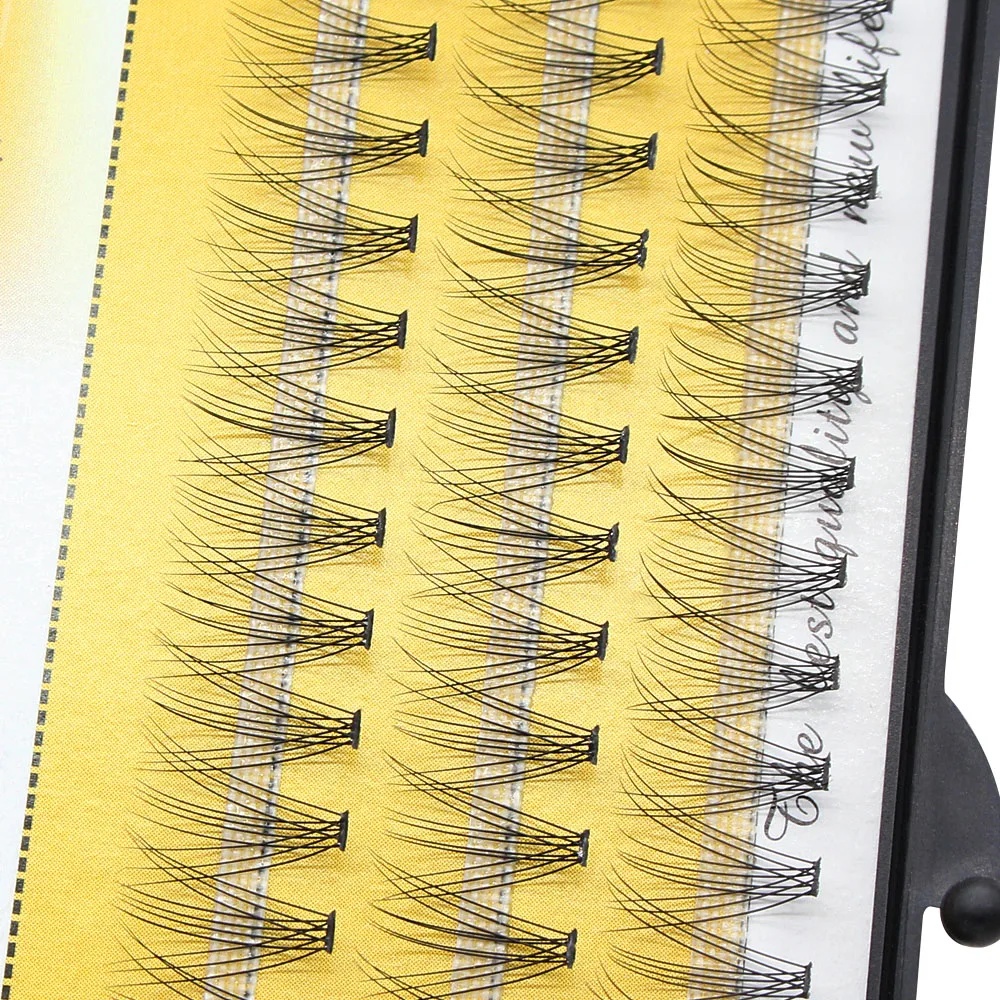 Moonlily 60Pcs Professional Makeup Eyelashes 10D False Eyelashes Mink Eyelashes Personal Eyelash Cluster Extension