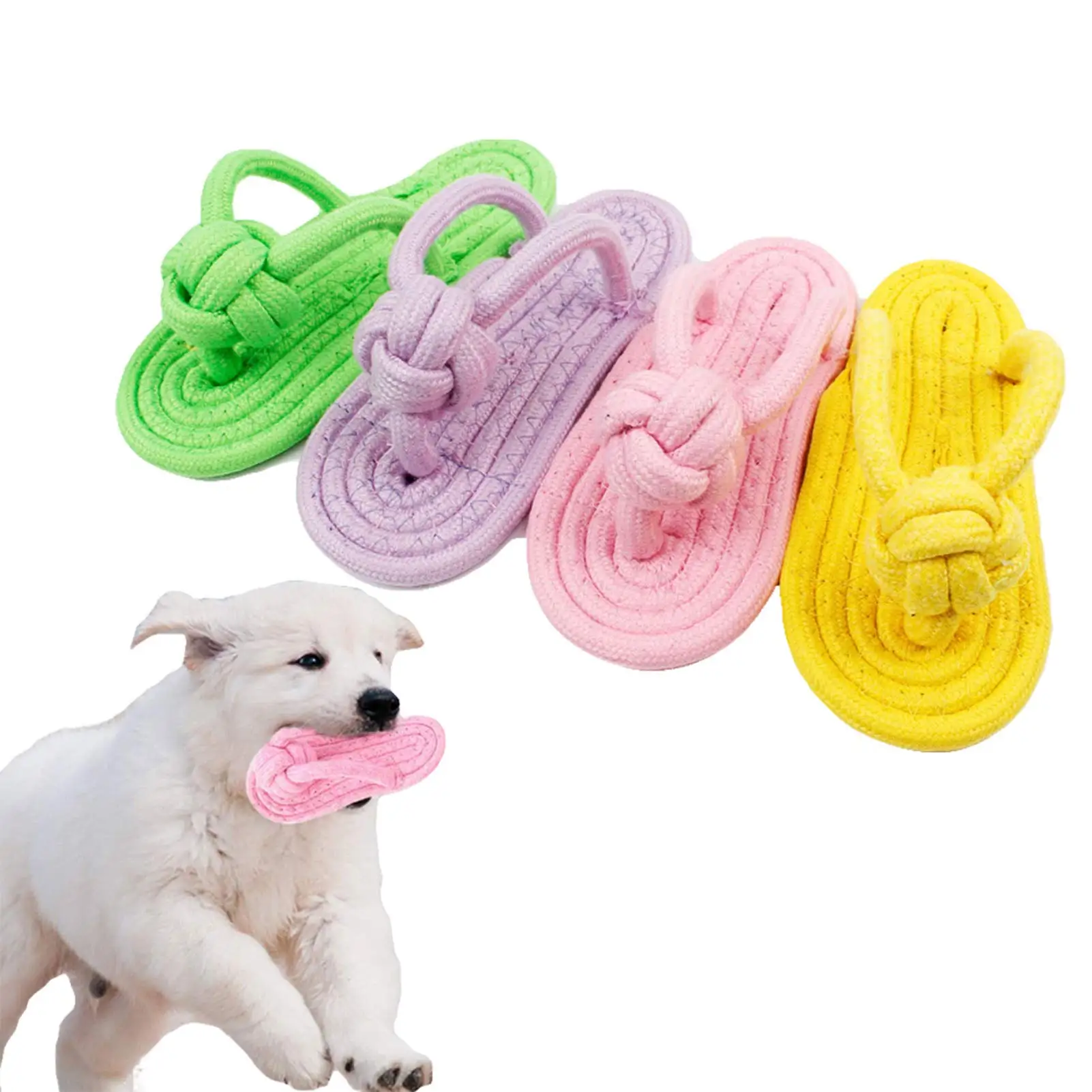 Dog Chewing Toy Cotton Slipper Rope Toy for Small Large Dogs Pet Teeth Training Molar Toys Interactive Dog Toy Dog Accessories