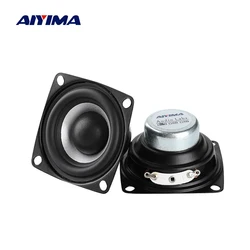 AIYIMA-2 인치 오디오 휴대용 스피커 풀 레인지 스피커, 4Ohm 12W DIY 스테레오 HiFi 경적 라우드 스피커 홈 시어터 액세서리, 2 개