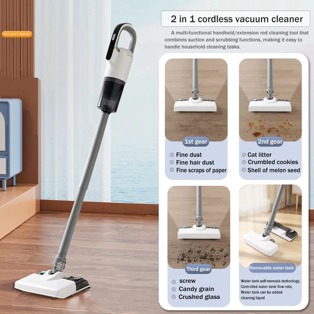 

Portable Wireless Handheld Vacuum for Effortless Cleaning at Home and in Cars with Powerful Suction and Battery