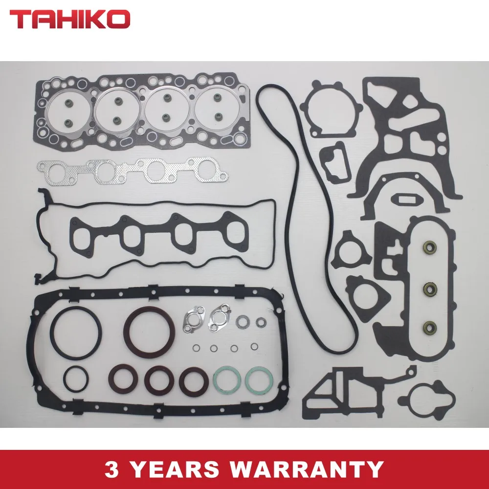 

2L 2L-T Engine Overhaul Full head Gasket Kit 04111-54050 fit for TOYOTA CRESSIDA Saloon/Land Cruiser/Hiace/Hilux 2446cc 2.4D/TD