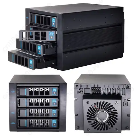 HY-5 bay hot-swappable module, 3 optical drive bays, hard drive cage, server hard drive enclosure, back panel supports SATA SAS