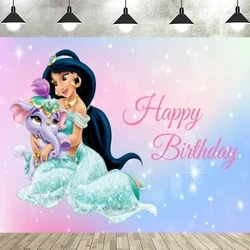 Aladdin Photography Backdrop Jasmine Girls Princess Newborn Birthday Party Banner Bedroom Room Decoration Background Poster