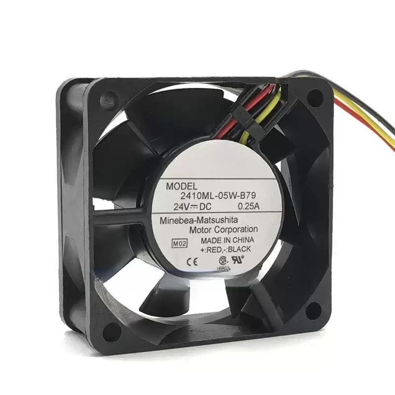 3pcs Original for NMB 2410ML-05W-B70 6025 60MM 6CM 60*60*25MM Server Case Cooling Fan 24V 0.25A With 2PIN